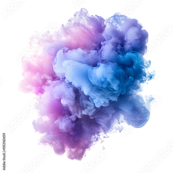Fototapeta The effect of fog on a black background. Smoke texture
