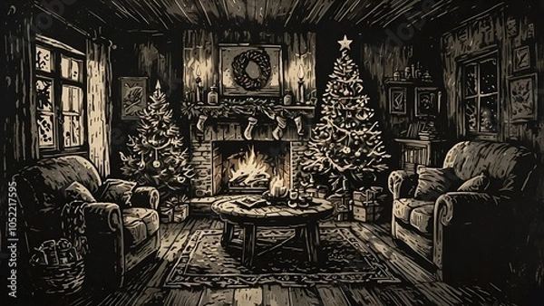 Obraz Warm Winter Night