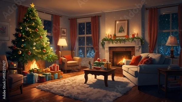 Obraz Warm Winter Night