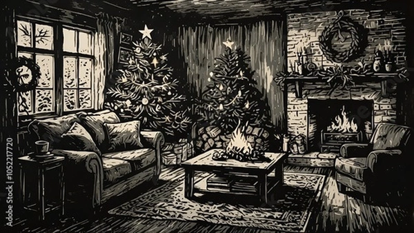 Obraz Warm Winter Night