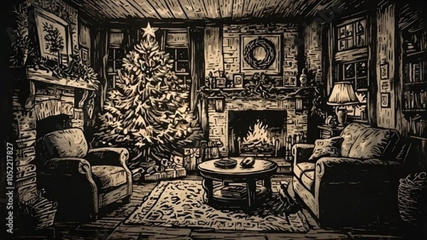 Obraz Warm Winter Night