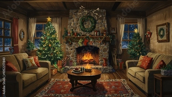 Obraz Warm Winter Night