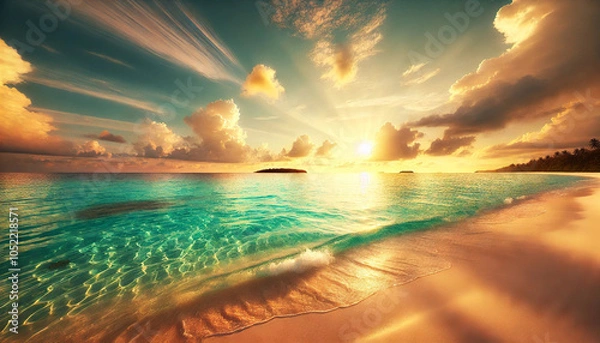 Obraz sunset on the beach