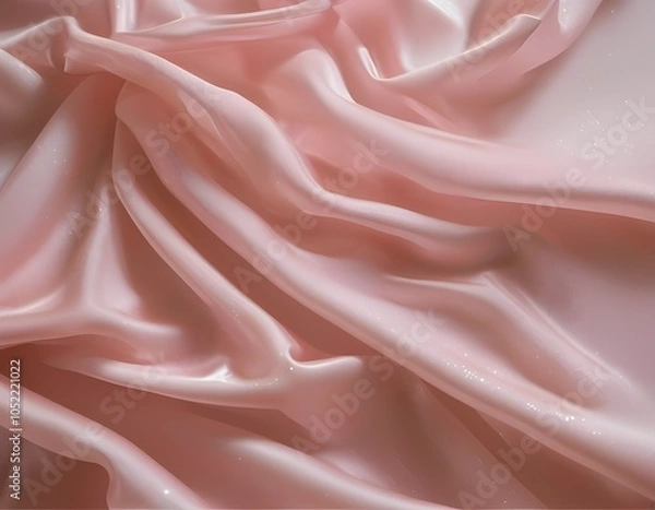 Fototapeta Shiny and Glossy Pink Fabric