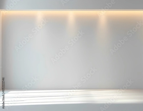 Fototapeta empty white room with wall