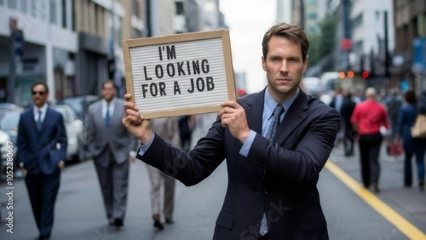 Fototapeta Seeking Opportunity in the City