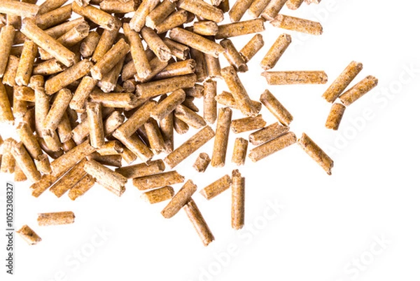 Obraz Holz Pellets nahaufnahme freigestellt png