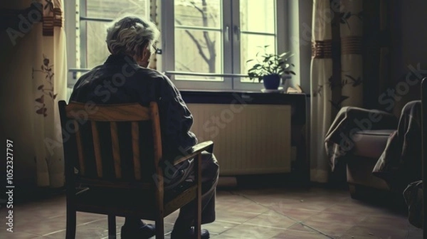 Obraz Loneliness in Elderly Care Home Setting
