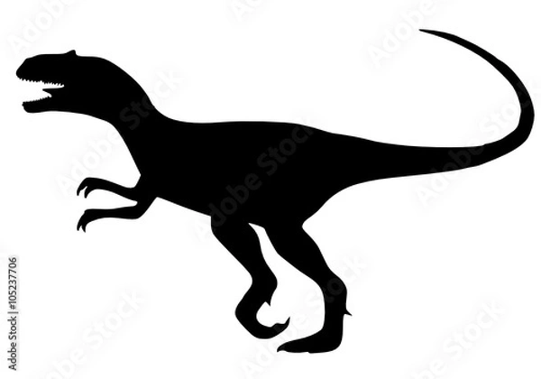 Fototapeta running dinosaur 