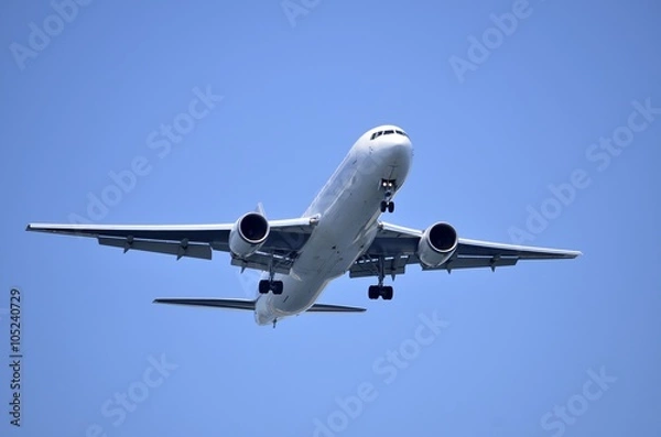 Fototapeta 青空と旅客機