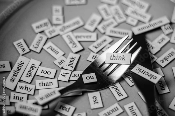 Fototapeta Think in English