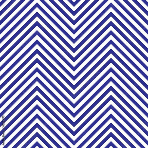 Fototapeta Zigzag Blue Pattern. Zigzag Background in Vector