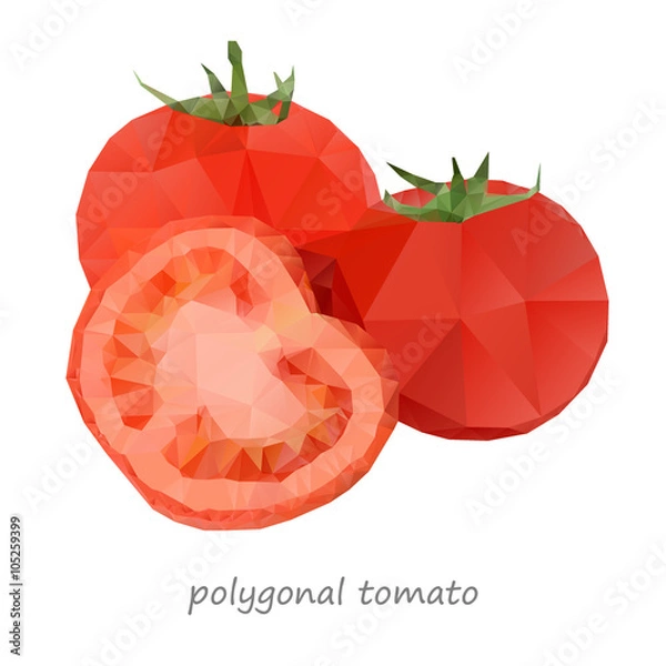 Obraz Polygonal Tomato