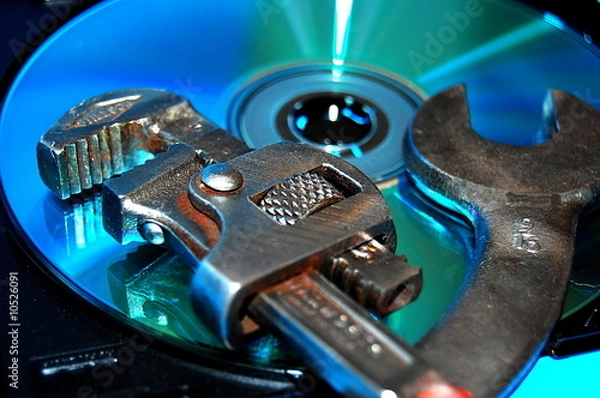 Obraz Metal and silicon