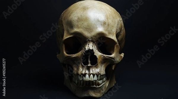 Obraz front view of isolated skull