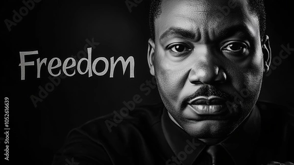Fototapeta A powerful expression of resolve and strength, symbolizing the concept of freedom