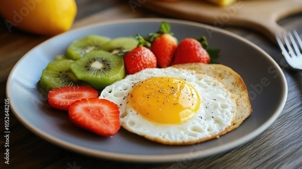 Fototapeta Energize your day with a nutritious breakfast