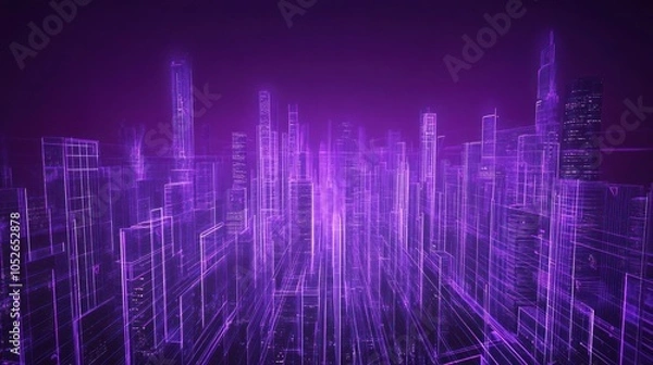 Obraz Futuristic Cityscape