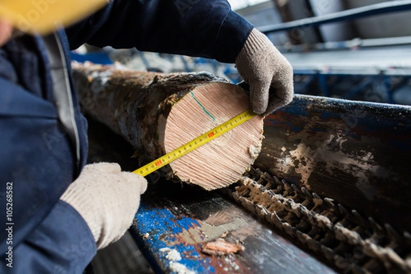 Obraz measure tree's diameter