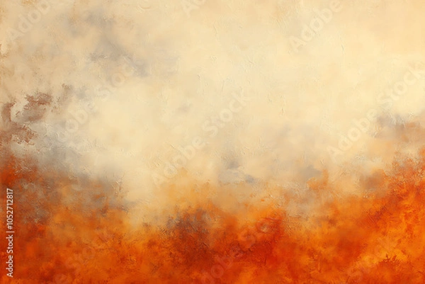 Fototapeta Abstract background with a sandy texture in warm earthy tones like beige, terracotta, and soft browns. Features fine grain details and smooth gradients, evoking a natural, organic look and feel.
