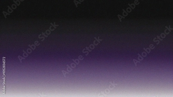 Fototapeta Purple grainy gradient background abstract glowing color wave black dark backdrop noise texture banner poster header design