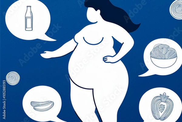 Obraz Healthy lifestyle, diet, weight loss.