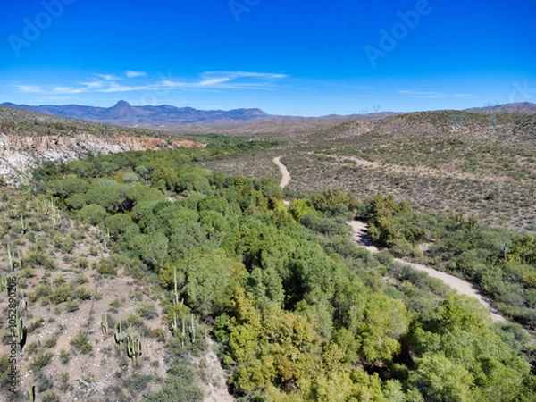 Obraz desert wilderness infrastructure