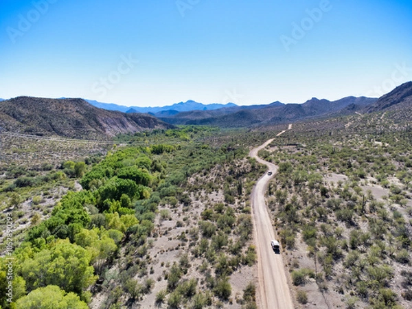 Obraz desert wilderness infrastructure