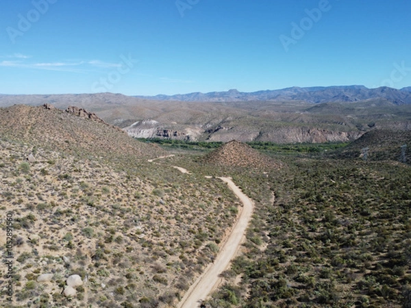 Obraz desert wilderness infrastructure