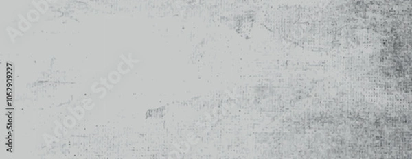 Fototapeta Grunge background with a textured, distressed style. Gray background with a faded, rough texture, creating a vintage gray effect. Minimal grunge paper texture vector background