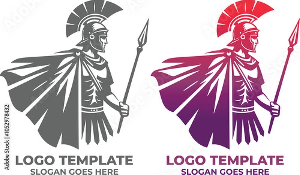 Obraz Roman Soldier Logo Design Template