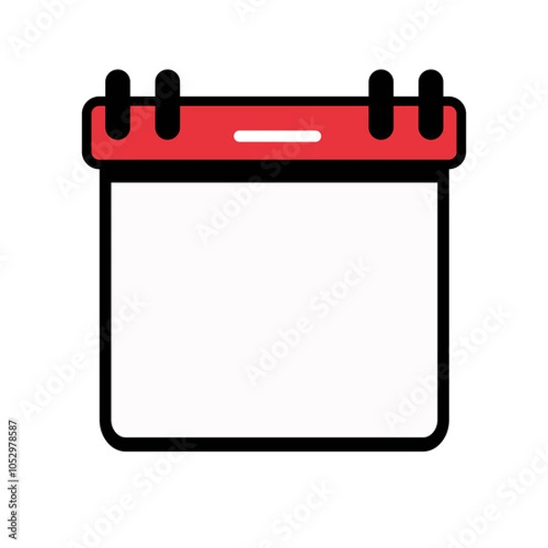 Obraz Flat design calendar icon