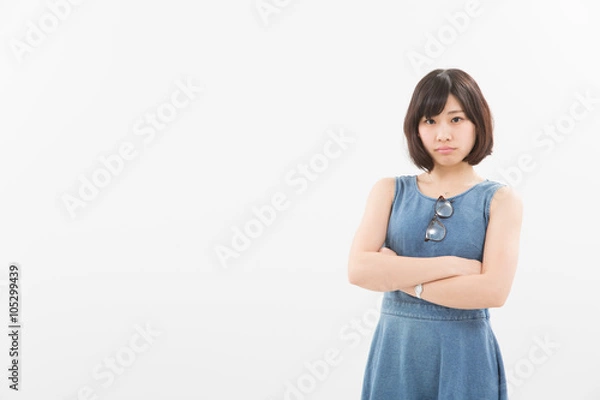 Fototapeta 怒る女性