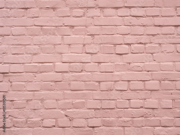 Obraz pink brick wall