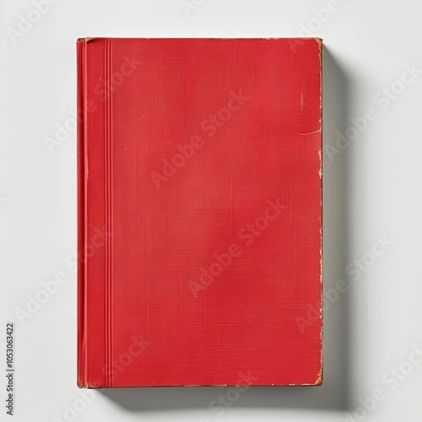 Obraz red book isolated on white background