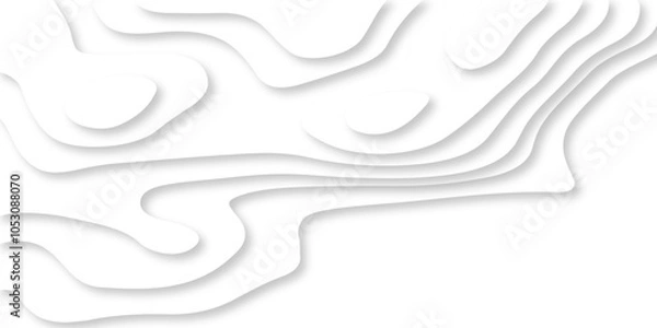 Fototapeta 	
Vector minimal light element shadow landscape wave element curve graphic papercut design. Background with lines Modern black and white carve wave line abstract luxury papercut background.