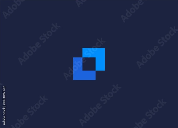 Obraz letter ll square logo icon design vector design template inspiration