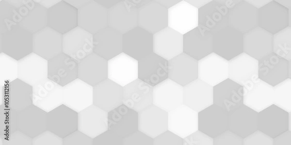 Fototapeta Abstract cube hexagon shape background. Vector banner design. abstract honeycomb cell. vector illustration. design for the background flyers, ad