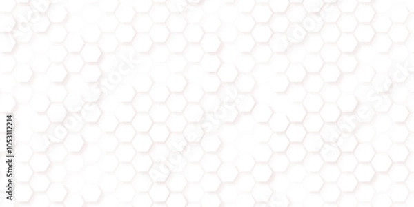 Fototapeta Abstract cube hexagon shape background. Vector banner design. Textured design for background, backdrop, wallpaper, and clothing wrapping.