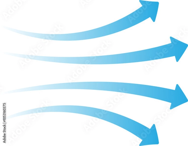Obraz Airflow Arrow Wind and Motion Symbol
