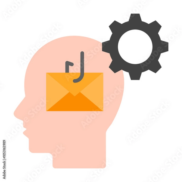 Obraz Social Engineering Flat Icon Design