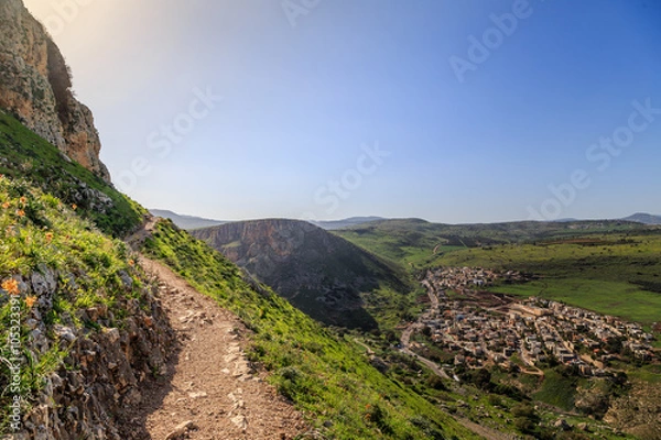 Obraz Views of Mount Arbel and rocks