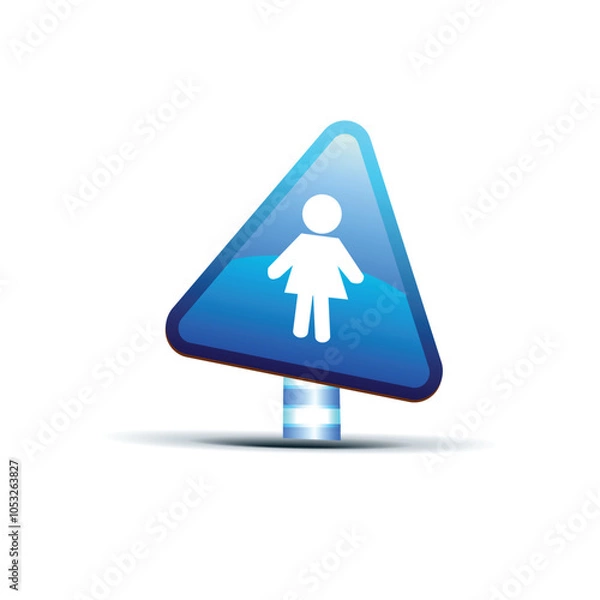 Obraz icon of a person with a sign