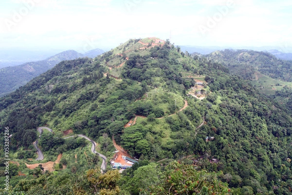 Fototapeta view of the mountain