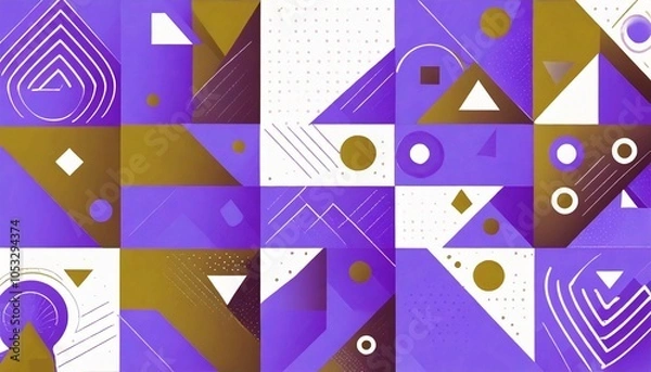 Fototapeta Abstract geometric background design