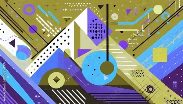 Fototapeta Abstract geometric background design