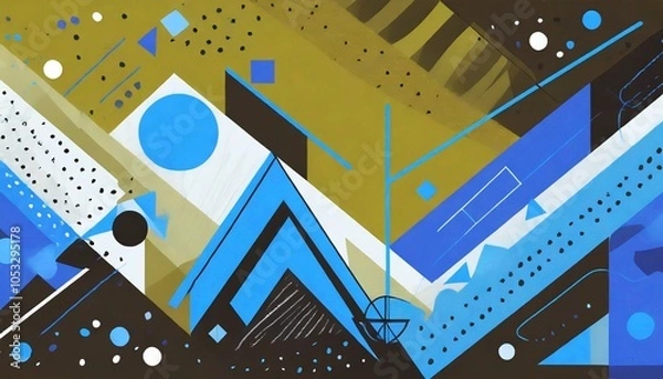 Fototapeta Abstract geometric background design