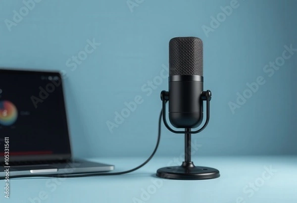 Obraz microphone on a microphone