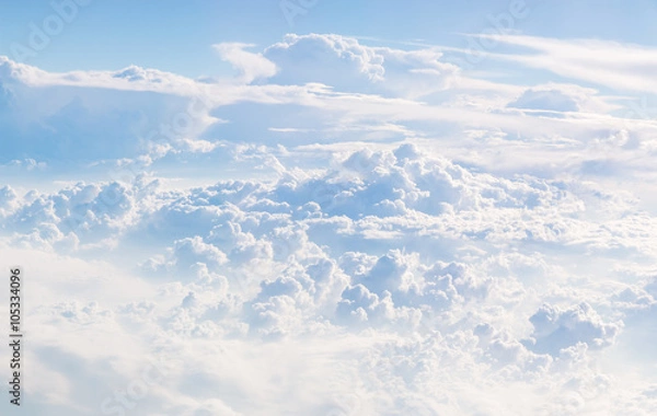 Obraz Cloudscape Blue sky and white cloud