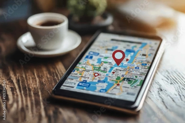 Fototapeta Boost Your Business with Local SEO Optimization: Marketers Mastering Google My Business Listings